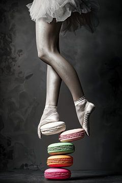 Ballerina op Macaron-Toren | Dans van Evenwicht van Karina Brouwer