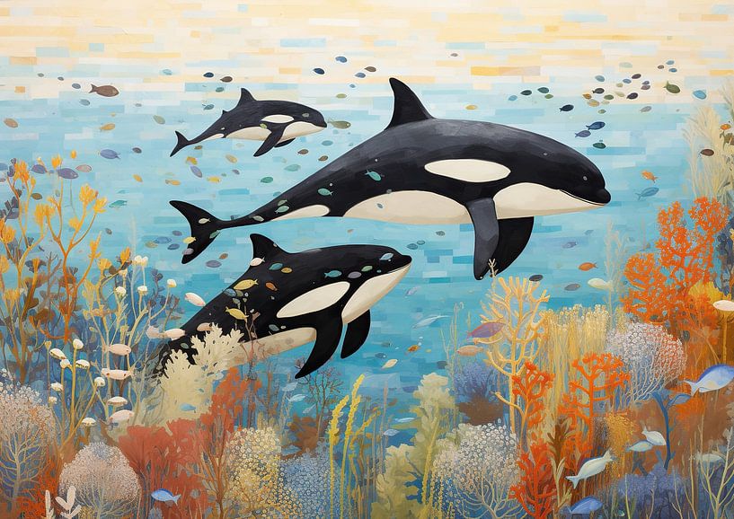 Orca-Malerei von Wunderbare Kunst