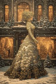 Christmas Tree Woman | Christmas Dress Parade by ARTEO Paintings