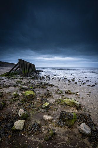 Onde de tempête à marée basse à Vatrop sur peterheinspictures