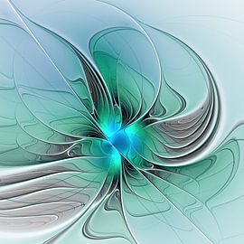 Abstract with Blue by gabiw Art