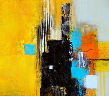 Abstract in geel van Claudia Neubauer