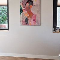 Photo de nos clients: Portrait coloré, moderne et abstrait par Carla Van Iersel, sur ArtFrame