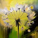Abstracte dandelion/uitgebloeide paardenbloem met pluis van Studio Pieternel thumbnail