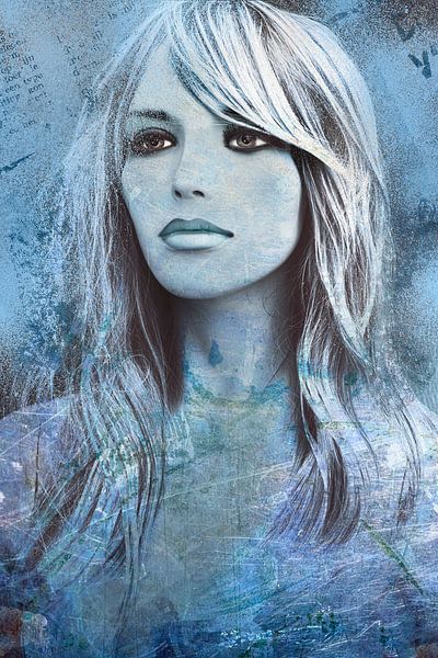 Woman with blue blood by Marijke de Leeuw - Gabriëlse