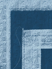 The Fisherman – blue by Some Kind of Art Studio