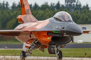 KLu F-16 Solo Display Team 2013 mit dem Orange Lion.