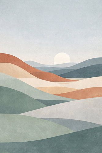 Nordic Desert Dunes – Minimalist Scandi Landscape