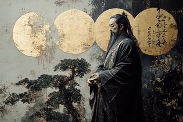 Japanese monk by Egon Zitter