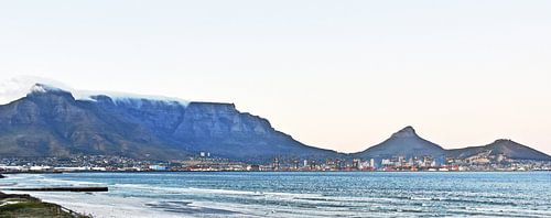 Table Mountain, Lions Head and Signal Hill mixed media