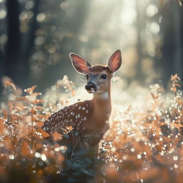 Deer cub in the morning sun 2 by DNH Expressions