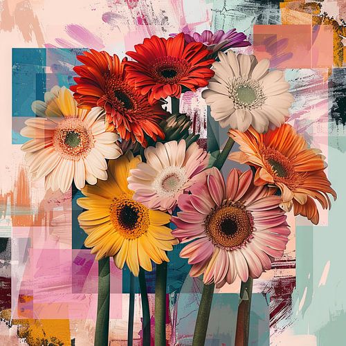 Gerberabloemen - levendige bloemen in een modern ontwerp