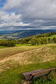 On the way on the heights of the thuringian Rhön
