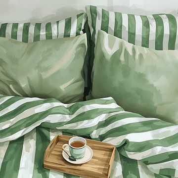 Sonntag im Bett mit Tee von Kim Karol / Ohkimiko