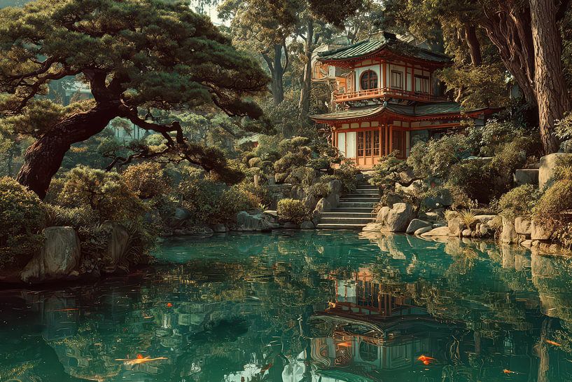 Japanische Kunstmalerei von Egon Zitter