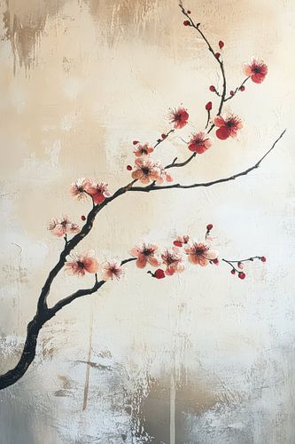 Bloem botanisch in Japandi stijl