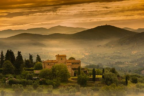Landschap in Toscane.