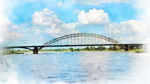 Waalbrug, Nijmegen, Gelderland.