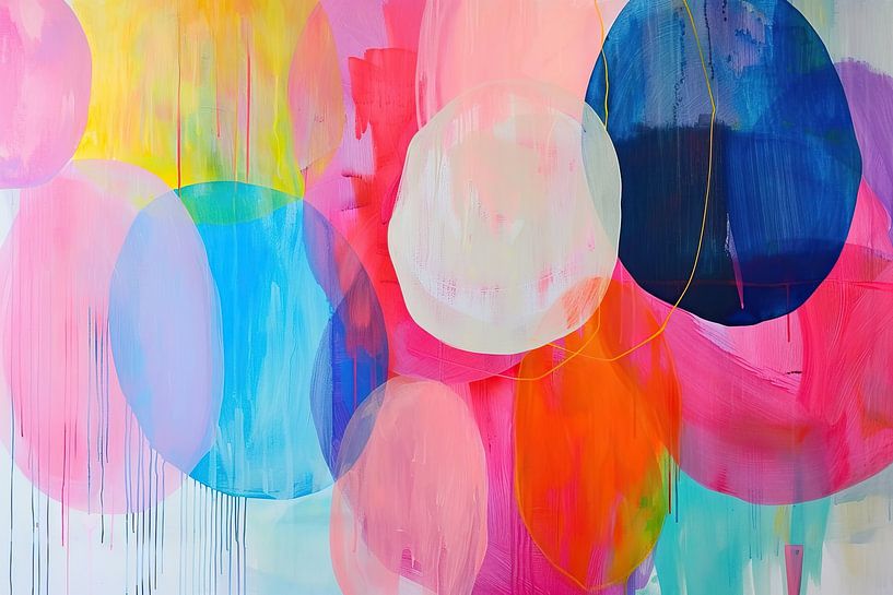Abstract schilderij van Zen en Meer