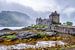 Château d'Einean Donan et brouillard en Écosse sur Rob IJsselstein