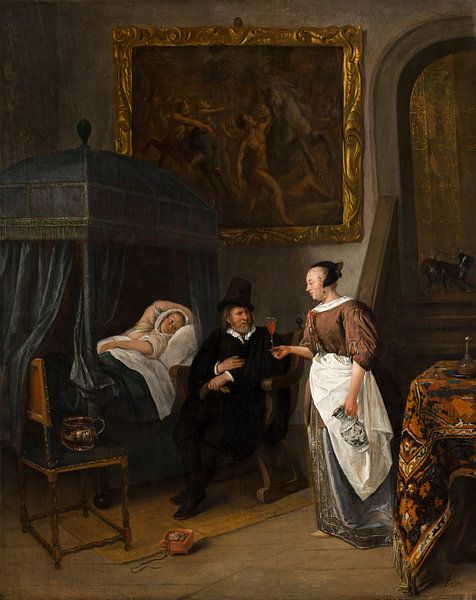 Der Besuch des Arztes, Jan Steen von Meisterhafte Meister