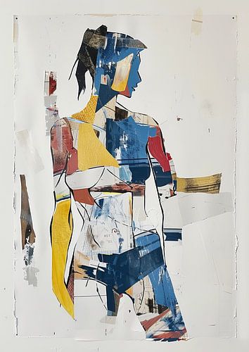 Abstract Woman painting | Collage of Modern Femininity