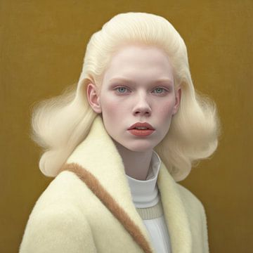 Fine art portret uit het project: "Albino" van Carla Van Iersel