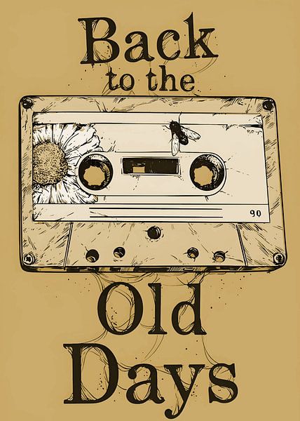 old days cassette by nayyara art