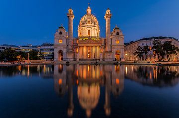 Karlskirche Vienna by Bert Beckers