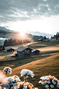 Morgensonne auf dem Hochland