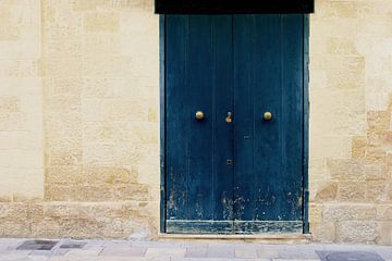 Portes bleu marine sur Inge Hogenbijl