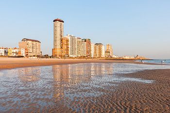 Boulevard Vlissingen in de avondzon