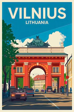 Vilnius, Litouwen van Poster Art Shop