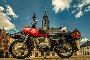 Mit der MZ ES 250/2 Trophy  unterwegs