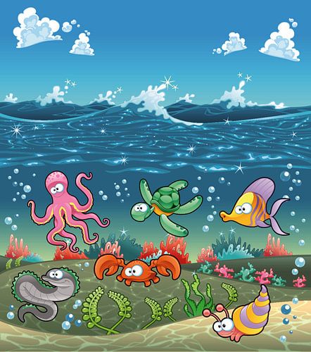 De douces créatures dans un monde sous-marin