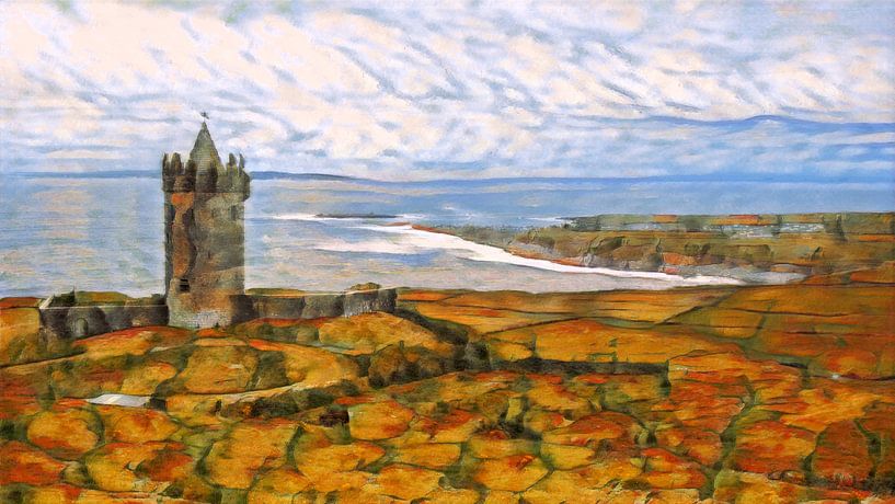 Castle by the coast by Michel Teeuw