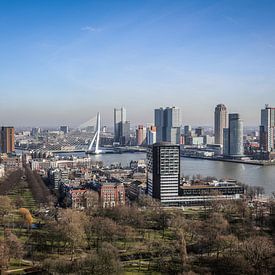 Blick vom Euromast, Erasmusbrücke Rotterdam von Fotografie Jeronimo