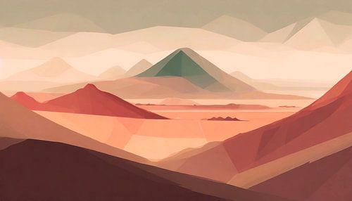 Schilderen met zand en heuvels