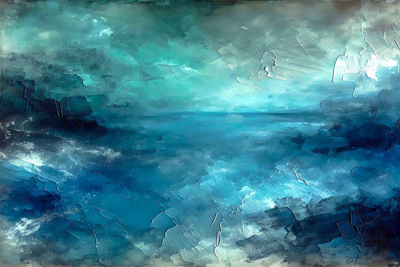 Dutch coast in the evening by Mad Dog Art