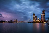 Bliksem over de stad