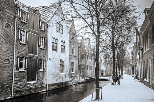 Kooltuin in the snow in Alkmaar, The Netherlands by Sjoerd Veltman