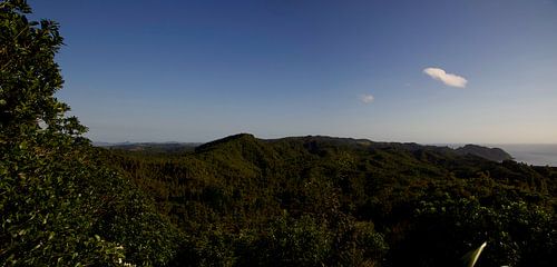 Panorama des environs de Tairua, Nouvelle-Zélande
