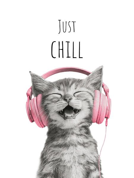 Chat cool - Just Chill - rose par Melanie Viola