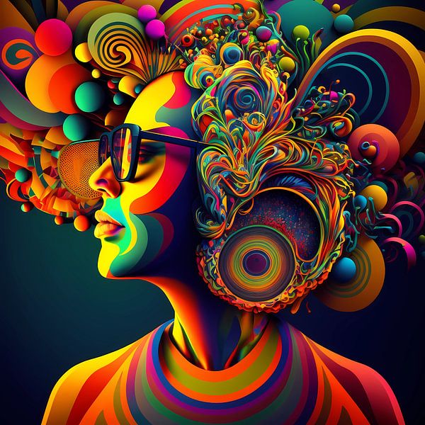L&#039;esprit coloré d&#039;un homme par Mysterious Spectrum