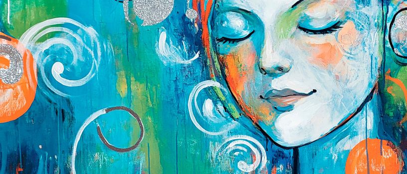 Jeu de couleurs du calme intérieur par Poster Art Shop