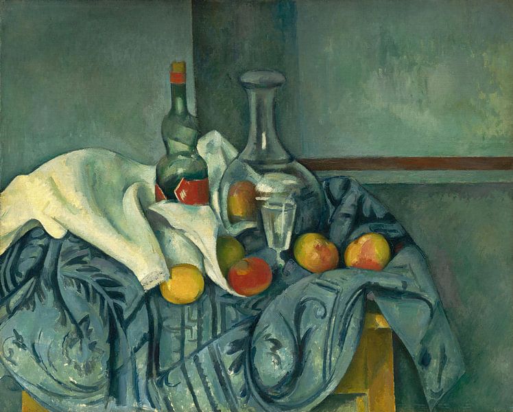 Paul Cézanne, Die Pfefferminzflasche, Stillleben - 1893-1895 von Atelier Liesjes
