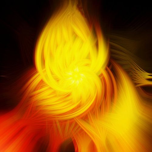 In Flammen (abstrakte Kunst)
