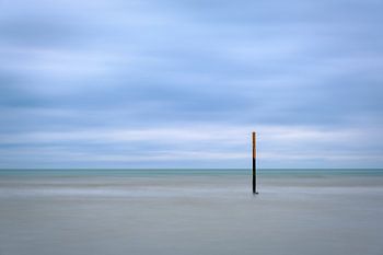 Hochwassermast bei Flut