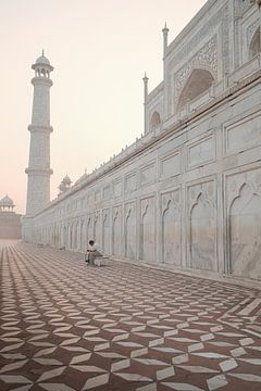 Achter de Taj Mahal in India van Mirja van Dijk