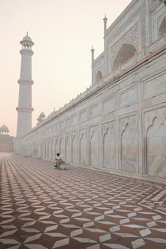 Hinter dem Taj Mahal in Indien
